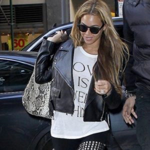 Beyonce Leather Biker Jacket