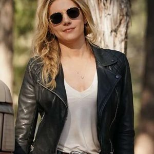 Katheryn Winnick Big Sky Black Leather Jacket