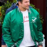 Bradley Cooper Philadelphia Eagles Green Varsity Jacket