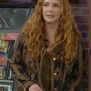 Camryn Grimes The Young and The Restless Gold and Green Metallic Jacket