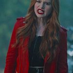 Cheryl Blossom Riverdale S03 Ep03 Red Biker Leather Jacket