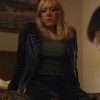 Poker Face 2023 Chloe Sevigny Black Leather Jacket