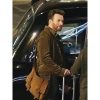 Chris Evans Ghosted Leather Jacket