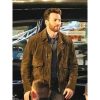 Chris Evans Ghosted Leather Jacket