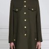 Claudia Winkleman The Traitors Green Wool Coat