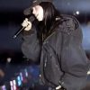 Coachella 2023 Billie Eilish Black Hooded Puffer Jacket