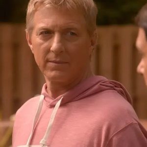 Cobra Kai S05 2022 Johnny Lawrence Pink Hoodie