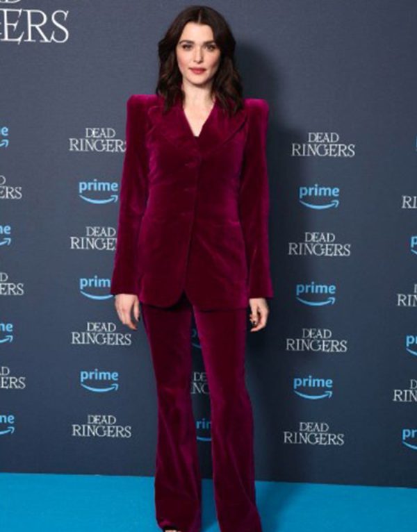 Dead Ringers 2023 Rachel Weisz Velvet Suit