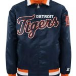 Detroit Tigers Mens Blue Varsity Jacket