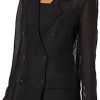 Diane Jenkins The Young and The Restless Black Sheer Sleeve Blazer