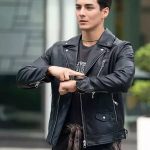 Dino Fury Power Rangers Chance Perez Real Leather Jacket