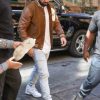 Drake Brown Varsity Style Bomber Jacket