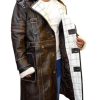 Fallout 4 Elder Distress Maxson Brown Leather Coat