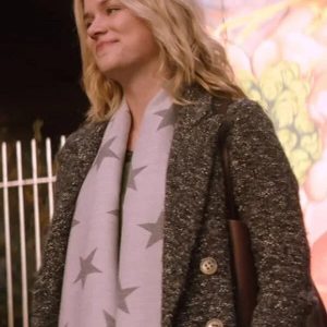 Elizabeth Lail You S02 Guinevere Beck Grey Trench Coat