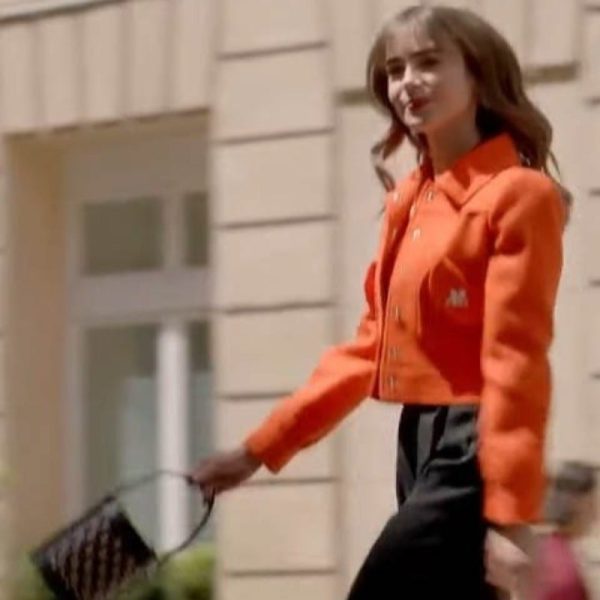 Emily in Paris S03 Emily Cooper Orange Jacket