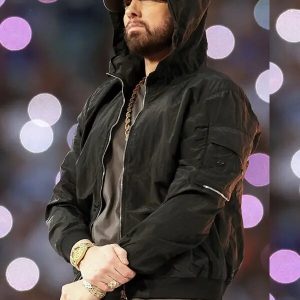 Super Bowl LVI Halftime Eminem Black Hoodie