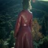 Exceptional Beings 2023 Athena Red Leather Coat