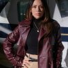 Family History Mysteries 2023 Buried Past Janel Parrish Leather Trench Coat