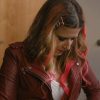 Simchas and Sorrows Agnes Maroon Leather Jacket