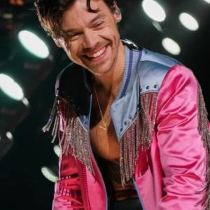 Harry Styles Love On Tour 2023 Pink Bomber Jacket