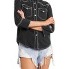 Yellowstone Season 4 Laramie Black Denim Shirt