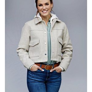 Hearts In The Game 2023 Erin Cahill Cropped Jacket