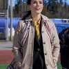 Hearts In The Game 2023 Erin Cahill Trench Coat