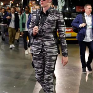 Joe Burrow Super Bowl Tiger Striped Suit