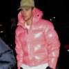 Justin Bieber Pink Puffer Jacket