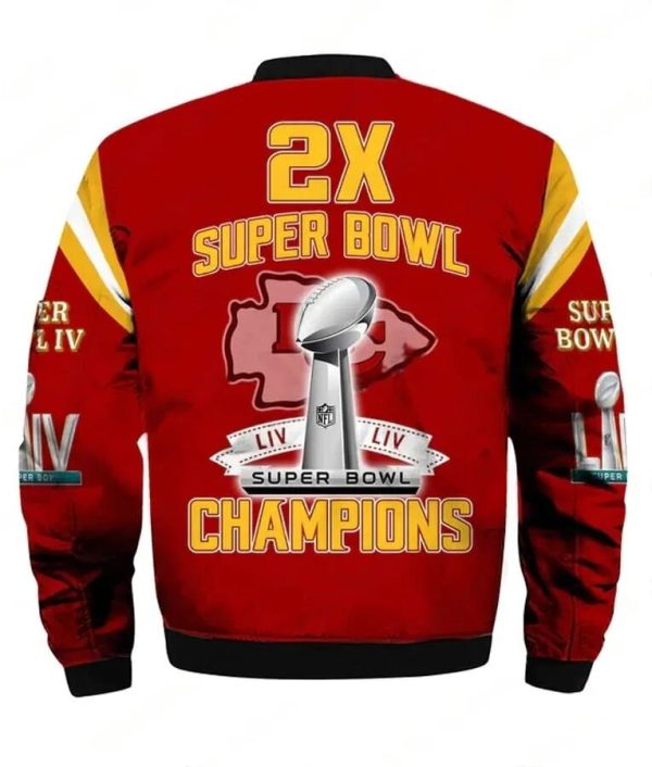 Super Bowl LIV Kansas City Chiefs Red Bomber Jacket