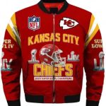 Super Bowl LIV Kansas City Chiefs Red Bomber Jacket