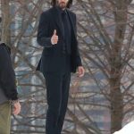 Keanu Reeves John Wick Chapter 4 Single Breasted Black Suit