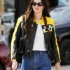 Aspen Trip 2023 Kendall Jenner Leather Jacket