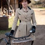 Laura Carmichael Downton Abbey A New Era 2022 Brown Coat