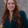  Falling for Christmas 2022 Lindsay Lohan Green Coat