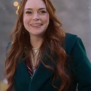  Falling for Christmas 2022 Lindsay Lohan Green Coat