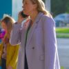 My Life Is Murder Season 3 Lucy Lawless Purple Blazer