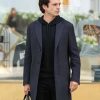 Sharper 2023 Sebastian Stan Gray Coat