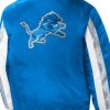 Mens Stripe Detroit Lions Starter Blue Jacket