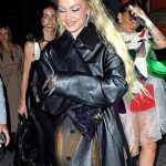 Gigi Hadid Met Gala 2023 Leather Coat