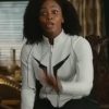 Monica Rambeau The Marvels White Leather Jacket