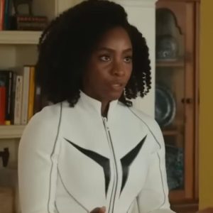 Monica Rambeau The Marvels White Leather Jacket