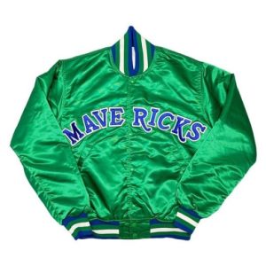 NBA Dallas Mavericks Green Satin Jacket