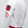 NCAA Ohio State University White Varsity Jacket