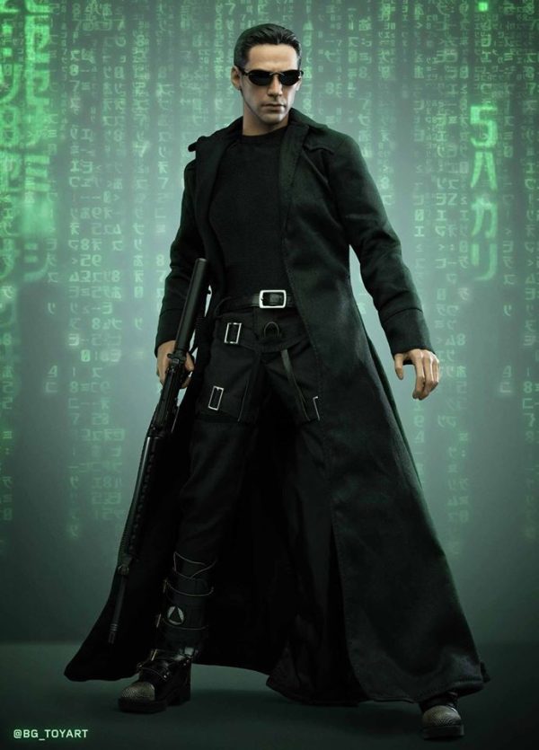 Neo The Matrix Movie Leather Long Trench Coat