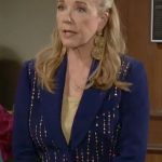 Nikki Newman The Young and The Restless Blue Embellished Blazer