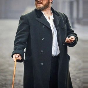 Peaky Blinders Alfie Solomons Black Long Wool Trench Coat