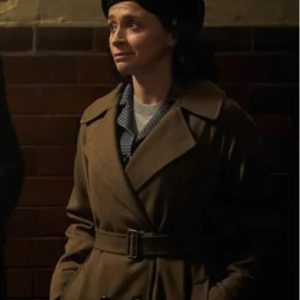 Peaky Blinders Captain Swing Brown Belted Wool Coat