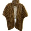 Peaky Blinders S06 Anya Taylor Joy Brown Fur Shawl