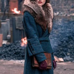 Peaky Blinders S5 Ada Shelby Fur Collar Long Wool Coat